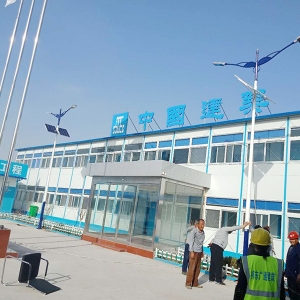 山东蓝悦光电科技有限公司签约宁津中建八局安装太阳能路灯